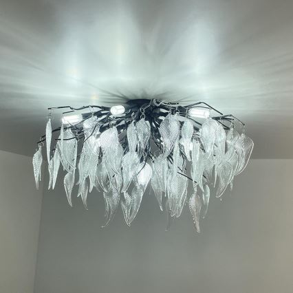 Kristalni nadgradni luster 10xG9/40W/230V crno