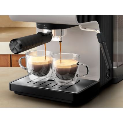 Krups - Aparat za kafu sa polugom za dve šolje AUTHENTIC 1450W/230V sivo