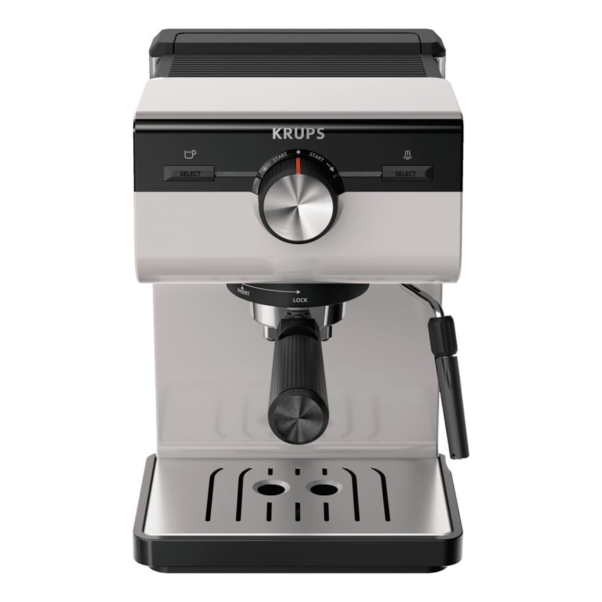 Krups - Aparat za kafu sa polugom za dve šolje AUTHENTIC 1450W/230V sivo