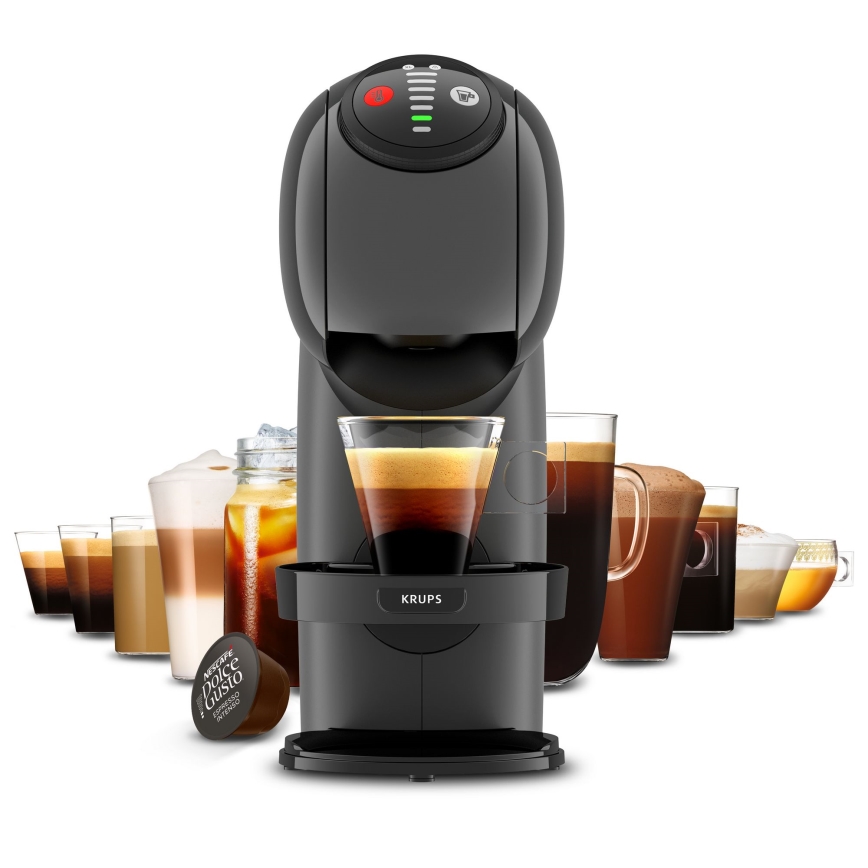 Krups - Aparat za kafu u kapsulama NESCAFÉ DOLCE GUSTO GENIO S 1500W antracit
