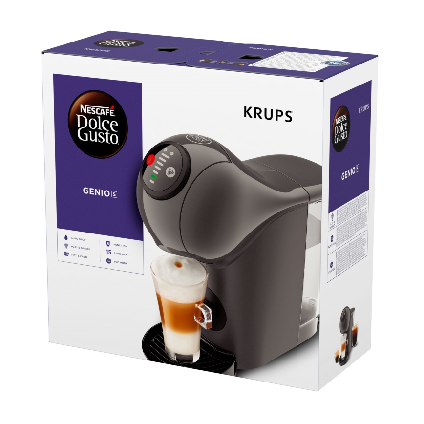 Krups - Aparat za kafu u kapsulama NESCAFÉ DOLCE GUSTO GENIO S 1500W antracit