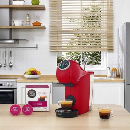 Krups - Aparat za kafu u kapsulama NESCAFÉ DOLCE GUSTO GENIO S PLUS 1500W crveno