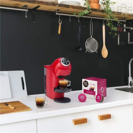 Krups - Aparat za kafu u kapsulama NESCAFÉ DOLCE GUSTO GENIO S PLUS 1500W crveno