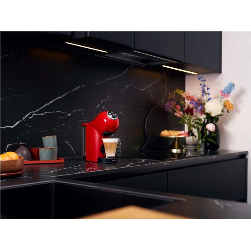 Krups - Aparat za kafu u kapsulama NESCAFÉ DOLCE GUSTO GENIO S PLUS 1500W crveno