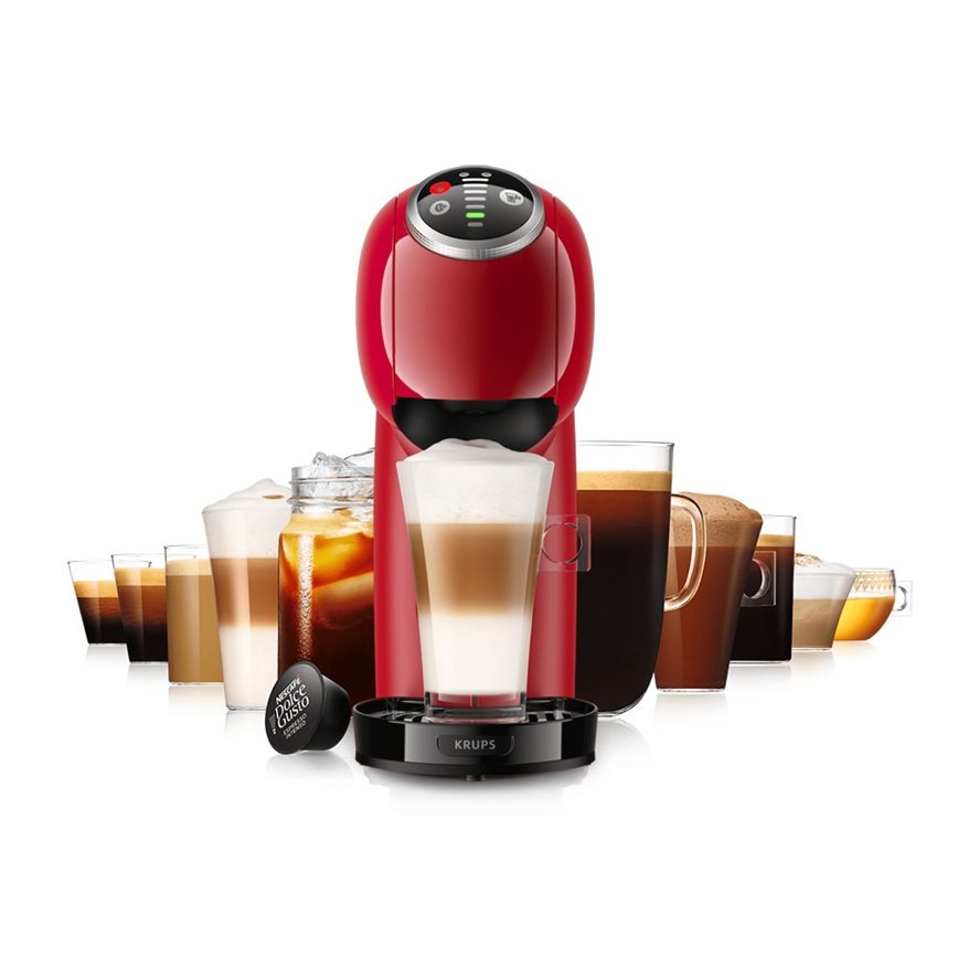 Krups - Aparat za kafu u kapsulama NESCAFÉ DOLCE GUSTO GENIO S PLUS 1500W crveno