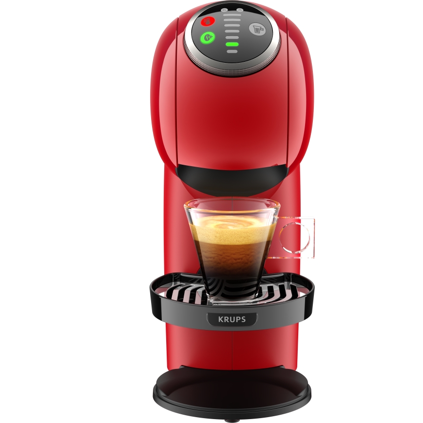 Krups - Aparat za kafu u kapsulama NESCAFÉ DOLCE GUSTO GENIO S PLUS 1500W crveno
