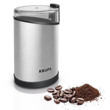 Krups - Električni mlin za kafu 85g FAST-TOUCH 200W/230V mat krom