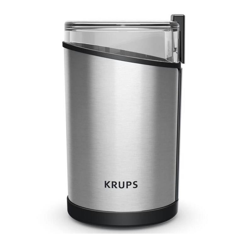 Krups - Električni mlin za kafu 85g FAST-TOUCH 200W/230V mat krom