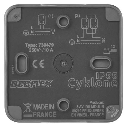 Kućni prekidač naizmenični 250V/10A IP55