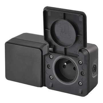 Kućni prekidač naizmenični sa utičnicom 250V/16A IP55