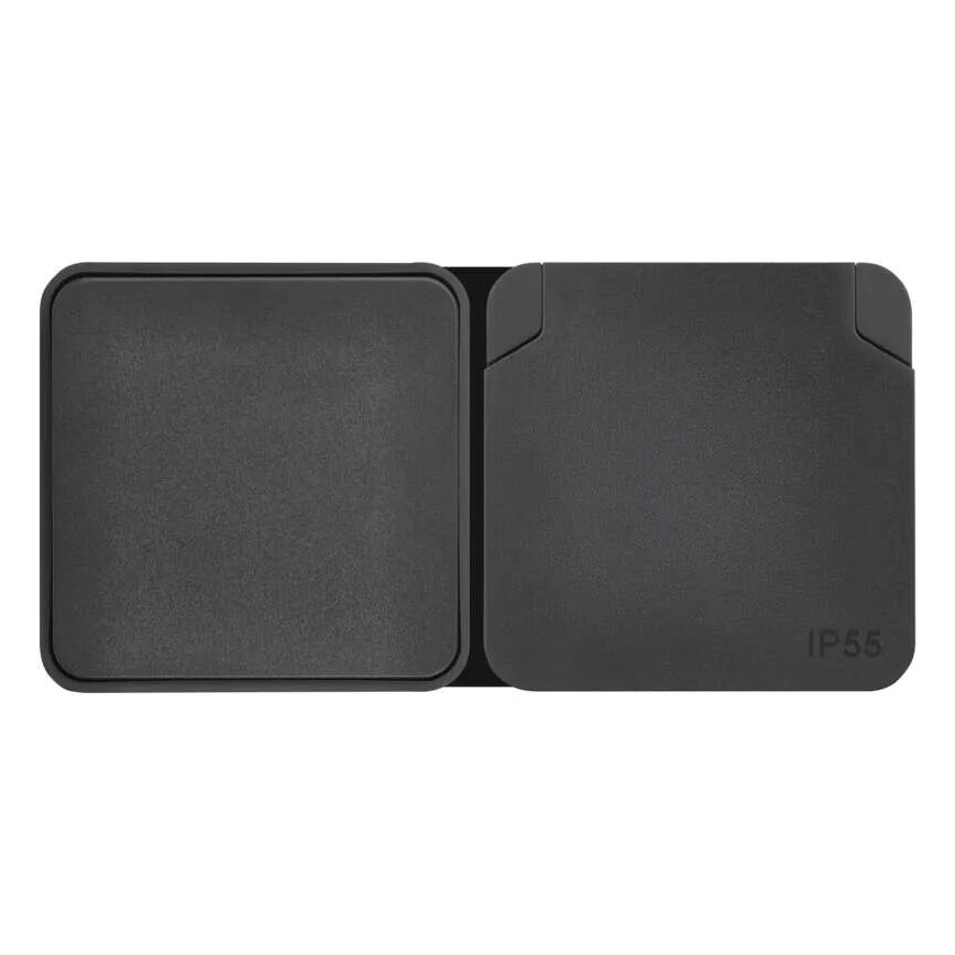 Kućni prekidač naizmenični sa utičnicom 250V/16A IP55