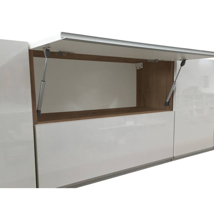 Kuhinjska garnitura MARINA 180 cm, hrast craft/sjajna bela