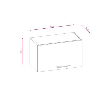 Kuhinjska garnitura VALERIA 240 cm braon/hrast sonoma