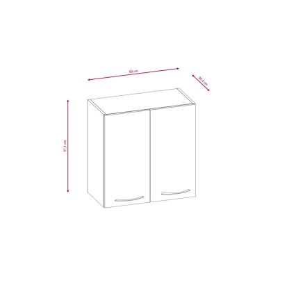 Kuhinjska garnitura VALERIA 240 cm braon/hrast sonoma