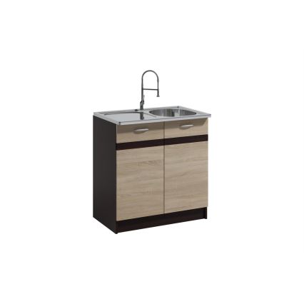 Kuhinjski blok VALERIA 180 cm braon/hrast sonoma