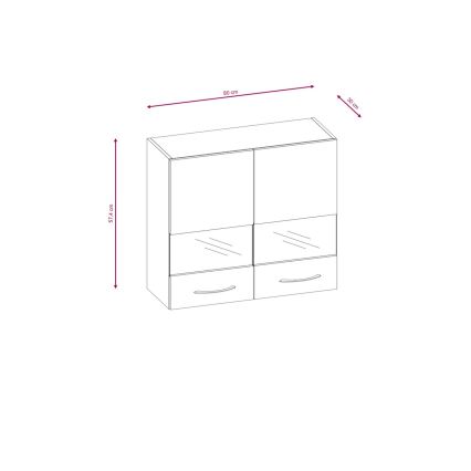 Kuhinjski blok VALERIA 180 cm braon/hrast sonoma