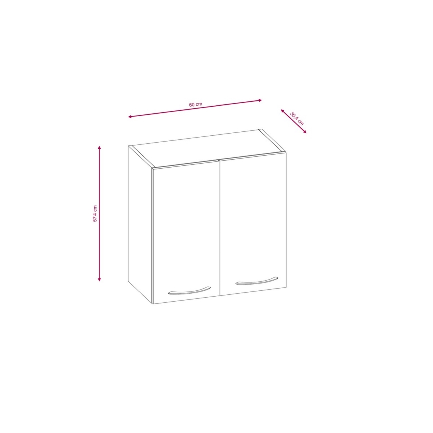 Kuhinjski blok VALERIA 240 cm hrast sonoma/braon