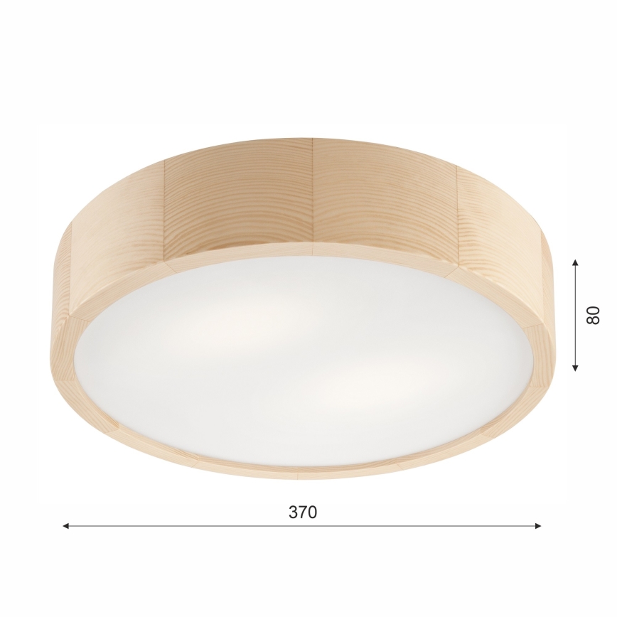 Kup. zidna svetiljka NATURAL 3xE27/15W/230V IP54 bor ø 37 cm