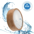 Kup. zidna svetiljka OAK 2xE27/15W/230V IP54 hrast ø 27 cm