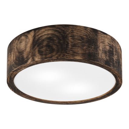 Kup. zidna svetiljka OAK SMOKY 2xE27/15W/230V IP54 ø 27,5 cm hrast/braon