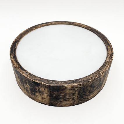 Kup. zidna svetiljka OAK SMOKY 2xE27/15W/230V IP54 ø 27,5 cm hrast/braon