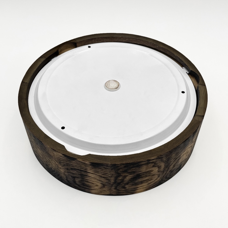 Kup. zidna svetiljka OAK SMOKY 2xE27/15W/230V IP54 ø 27,5 cm hrast/braon