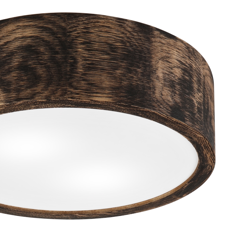Kup. zidna svetiljka OAK SMOKY 2xE27/15W/230V IP54 ø 27,5 cm hrast/braon