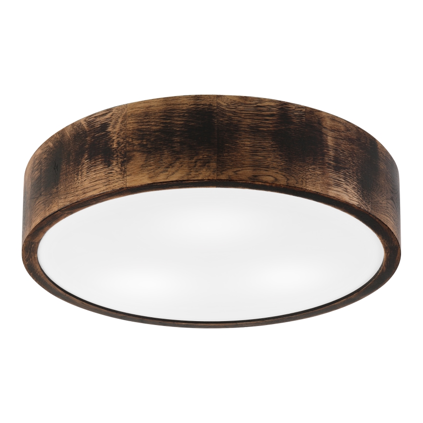 Kup. zidna svetiljka OAK SMOKY 3xE27/15W/230V IP54 ø 37,5 cm hrast/braon