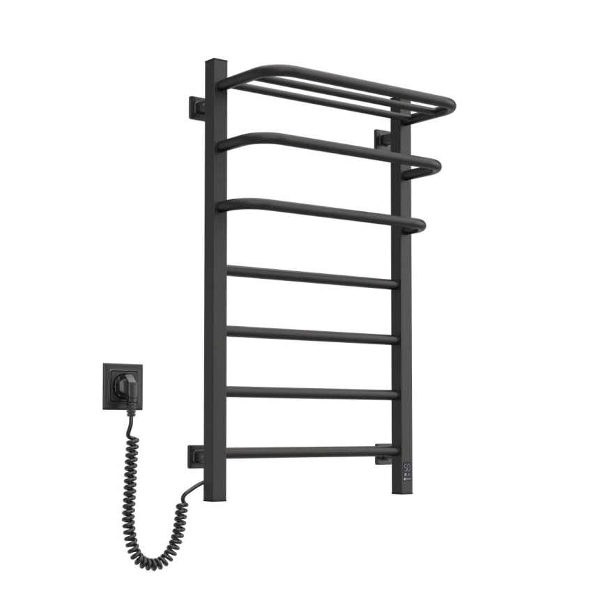 Kupaonski električni radijator sa termostatom FORTIS 350W/230V 80,6 cm IP44 crni levi