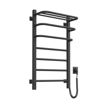 Kupaonski električni radijator sa termostatom FORTIS 350W/230V 80,6 cm IP44 crni desni uglast