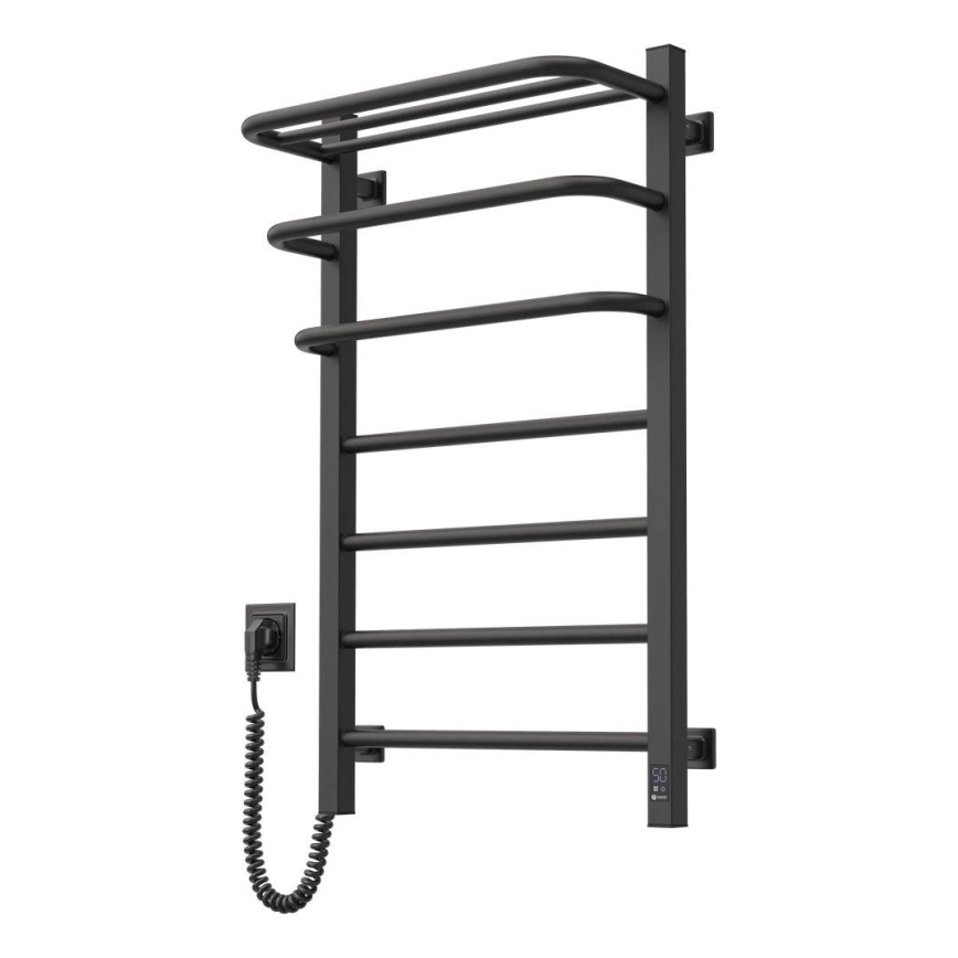 Kupaonski električni radijator sa termostatom FORTIS 350W/230V 80,6 cm IP44 crni levi