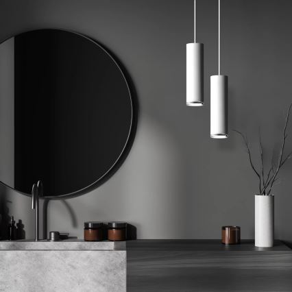 Kupatilo luster na sajli TURYN 1xGU10/10W/230V IP44 bela