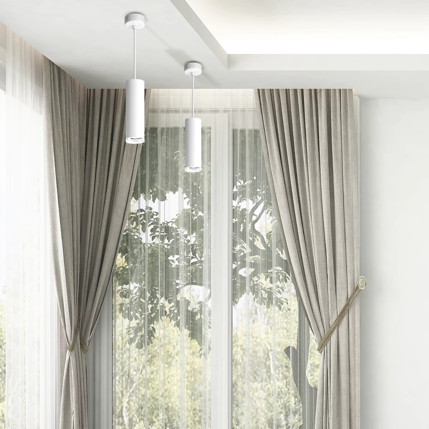 Kupatilo luster na sajli TURYN 1xGU10/10W/230V IP44 bela