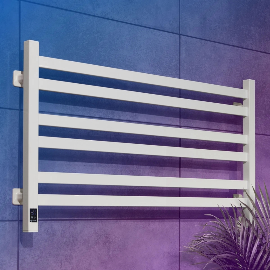 Kupaonski ljestvičasti radijator sa termostatom AVANGARD 316W/230V 50,6 cm IP44 beo desni četvrtast