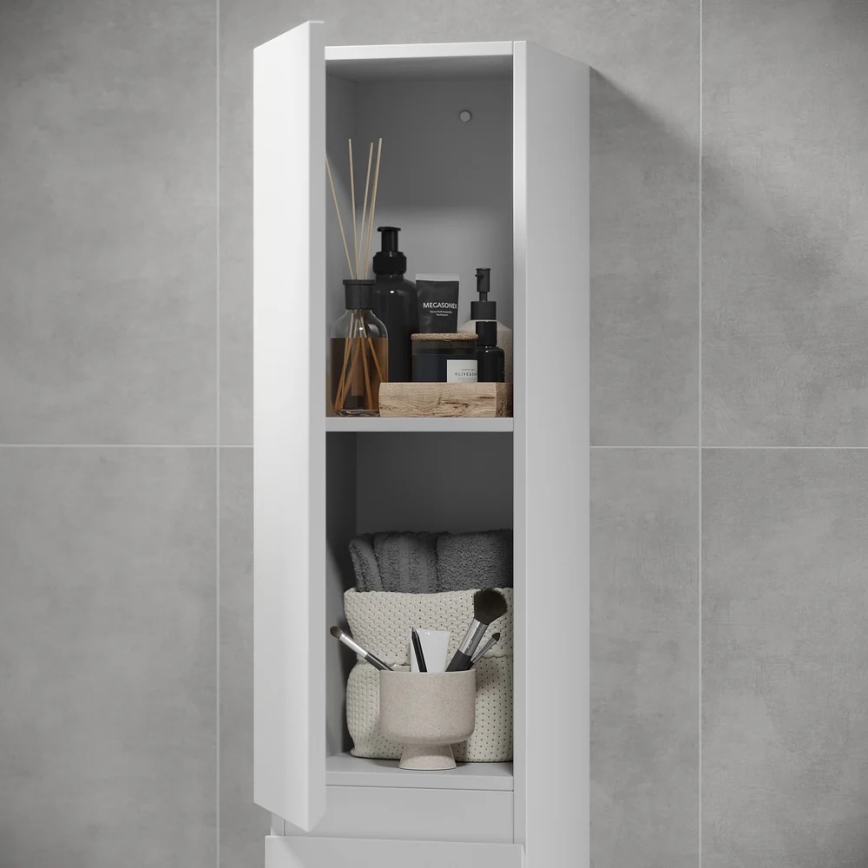 Kupatilski ormarić HENRY 186 cm u mat beloj boji