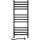 Kupatilski peškir-radijator sa termostatom AVANGARD 459W/230V 120,6 cm IP44 crni levi uglast