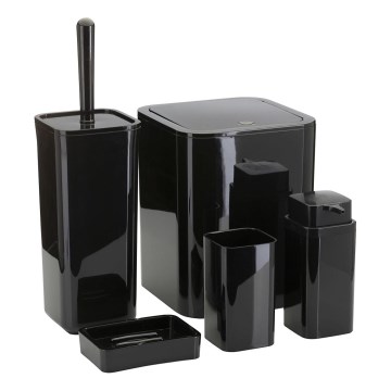 Kupatilski set SIERRA, 5 kom, crne boje