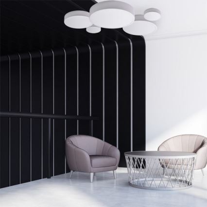 Kupatilsko plafonsko svetlo sa senzorom CLEO 3xE27/24W/230V prečnika 40 cm belo IP54