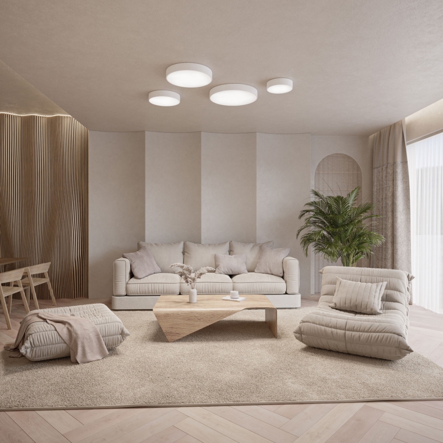 Kupatilsko plafonsko svetlo sa senzorom CLEO 3xE27/24W/230V prečnika 40 cm belo IP54