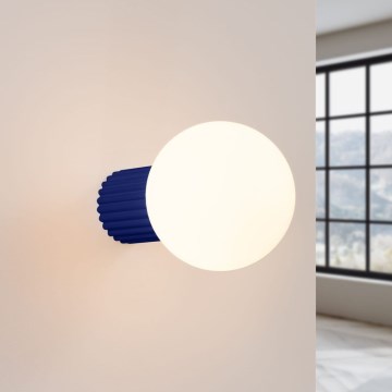 Kupatilsko zidno svetlo HALO 1xG9/8W/230V prečnik 12 cm IP44 plavo