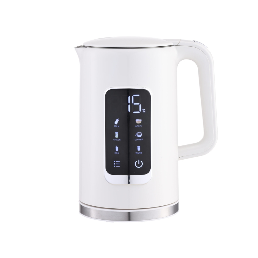 Kuvalo za vodu sa LCD ekranom 1,7 l 2200W/230V bela + putna čaša 450 ml