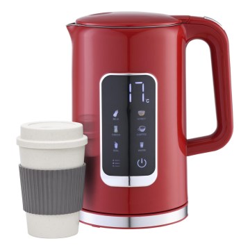 Kuvalo za vodu sa LCD ekranom 1,7 l 2200W/230V crveno + putna čaša 450 ml