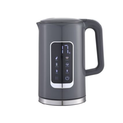 Kuvalo za vodu sa LCD ekranom 1,7 l 2200W/230V sivo + putna čaša 450 ml