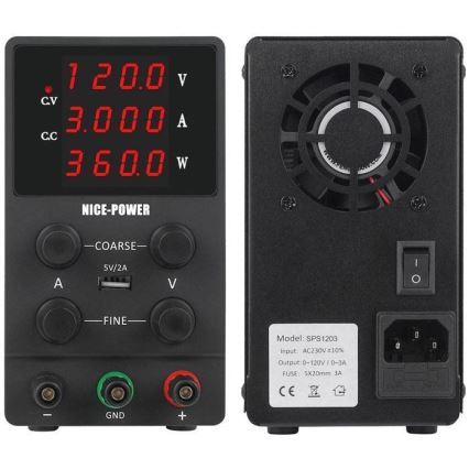 Laboratorijski napajni izvor 0-120V/0-3A