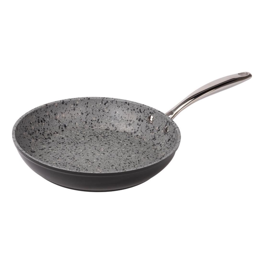 Lamart - Granitna tiganj 26 cm crno/sivo/nerđajući čelik