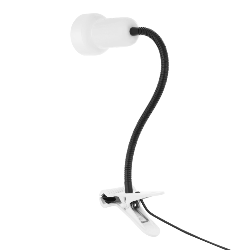 Lampa sa kvačicom LOLEK 1xE14/24W/230V bela