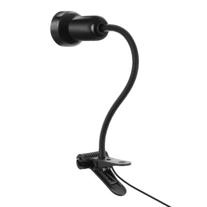 Lampa sa kvačicom LOLEK 1xE14/24W/230V crno