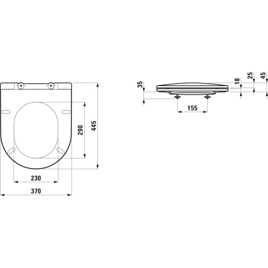 LAUFEN H8669570000001 - Viseća WC šolja PRO keramika/bela + WC daska SoftClose PRO duroplast/bela