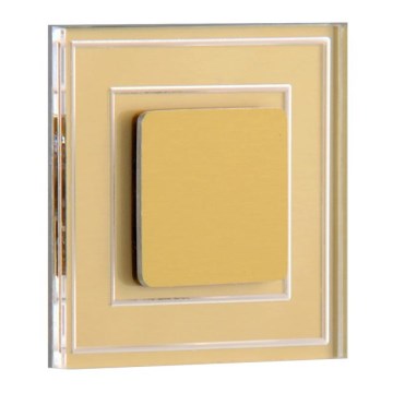 LDST KE-01-SZ-BC8 - LED Rasveta za stepenište KELLY 8xLED/1,2W/230V zlatna 3500K