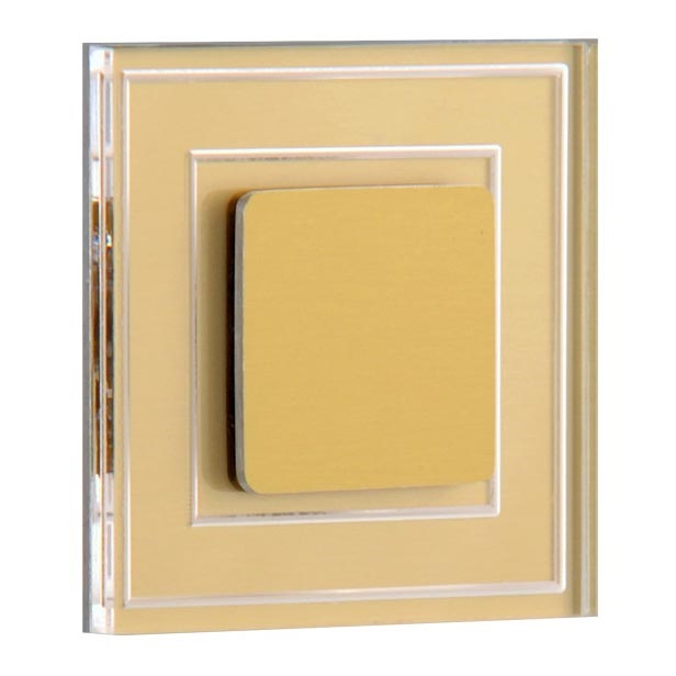 LDST KE-01-SZ-BC8 - LED Rasveta za stepenište KELLY 8xLED/1,2W/230V zlatna 3500K